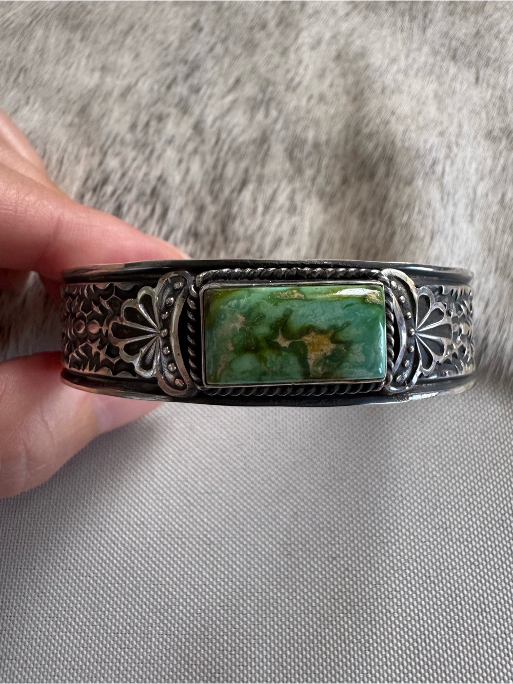 Sunshine Reeves Navajo Sonoran Sterling Silver Cuff